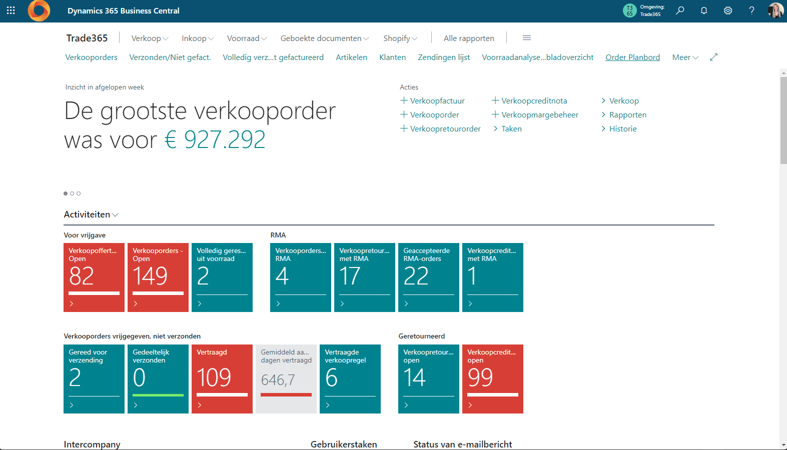 Bladwijzers in Business Central