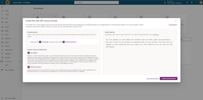 AI Prompts Builder in het Microsoft Power Platform