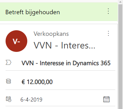 Contactpersoon aanmaken vanuit een e-mail