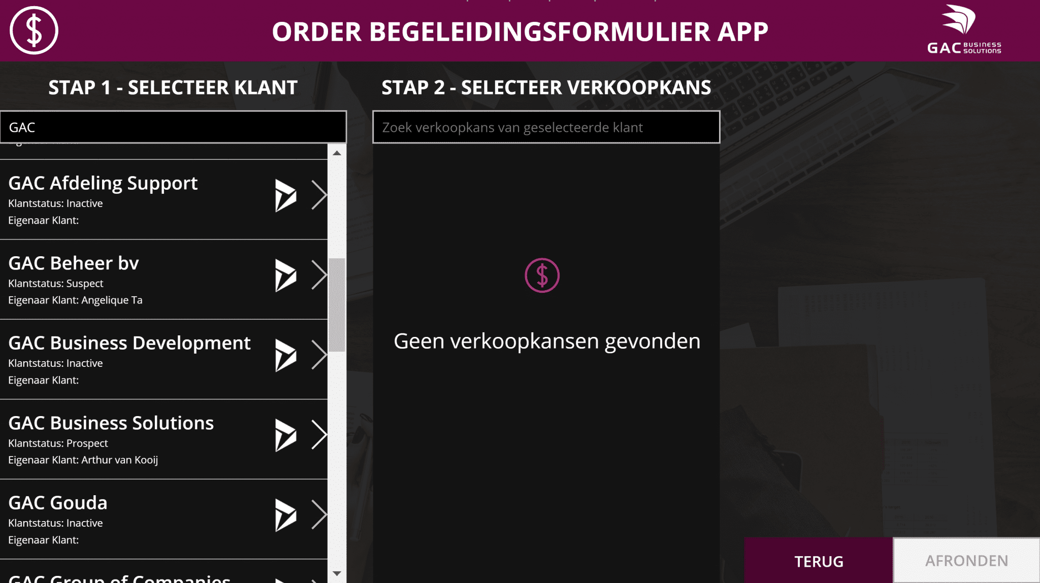 Canvas-app op Dataverse