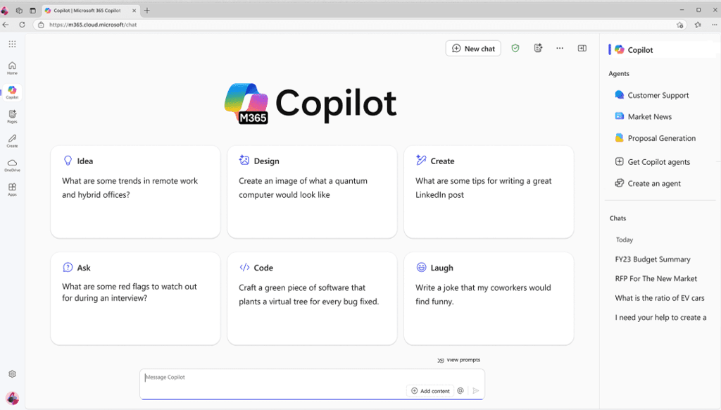 Microsoft 365 Copilot Chat