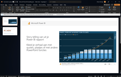 Power BI en PowerPoint, je cijfers altijd up-to-date in je presentaties