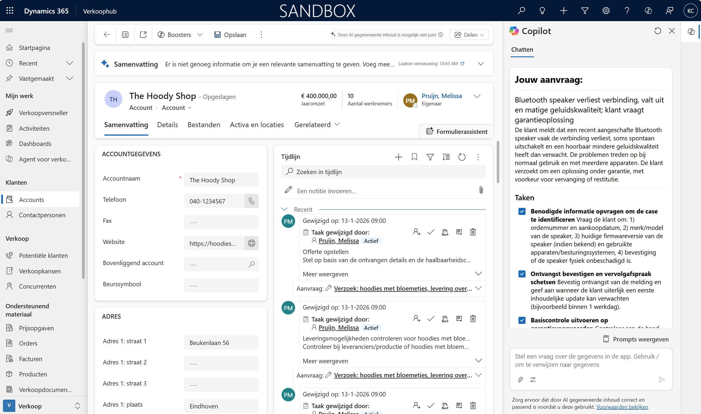 Case Creator Booster voor klantenservice